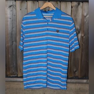 ❗️Nike Blue Striped Shield Polo❗️